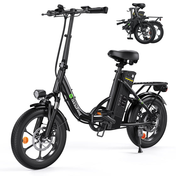 isinwheel U4 faltbares Tiefeinstieg-E-Bike — 500W, 88 km Reichweite