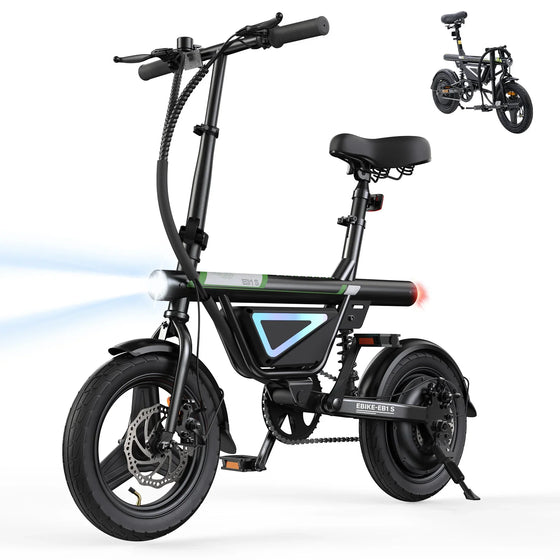 isinwheel EB1S Falt-E-Bike — 500W, 36V 12Ah