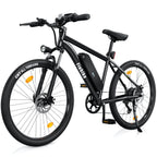 isinwheel M10 electric bike in black, three-quarter view