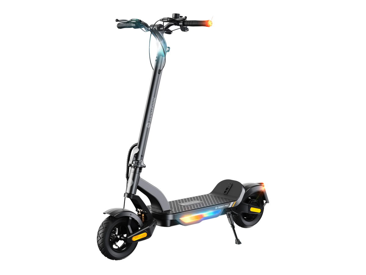 isinwheel S-Nova Pro electric scooter in grey, front three-quarter view