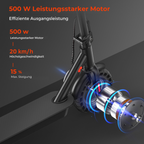 iScooter E9T Max Electric Scooter (German version) — Black