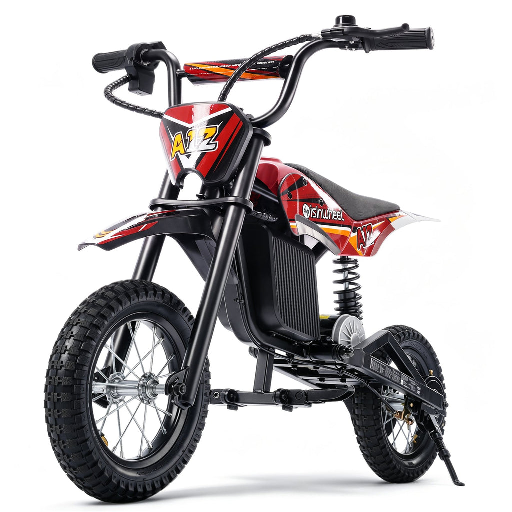 isinwheel A12 Kids' Electric Dirt Bike — Red