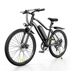 isinwheel EB3 all-terrain electric bike in black, front three-quarter view
