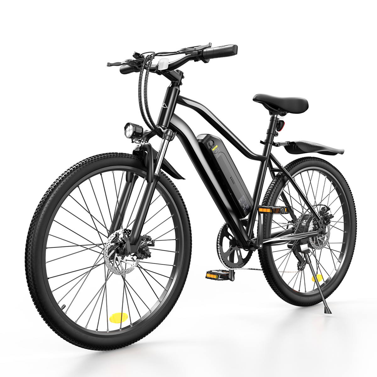 isinwheel EB3 all-terrain electric bike in black, front three-quarter view