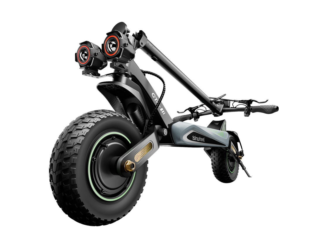 isinwheel GT4 Single Motor Off-Road Electric Scooter — Motor and speed