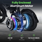 isinwheel EB1S fully enclosed aluminium rear hub motor
