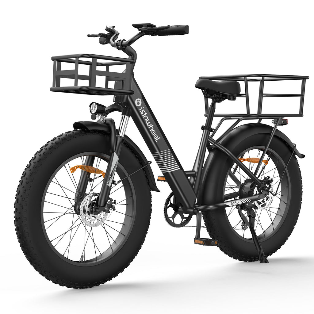 isinwheel front basket fitted to an electric bike