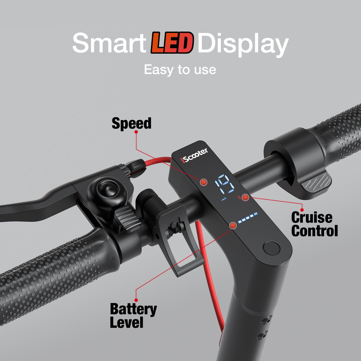 iScooter i8M Electric Scooter — Black