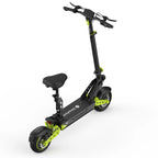 isinwheel D2 Plus electric scooter with seat, rear three-quarter view