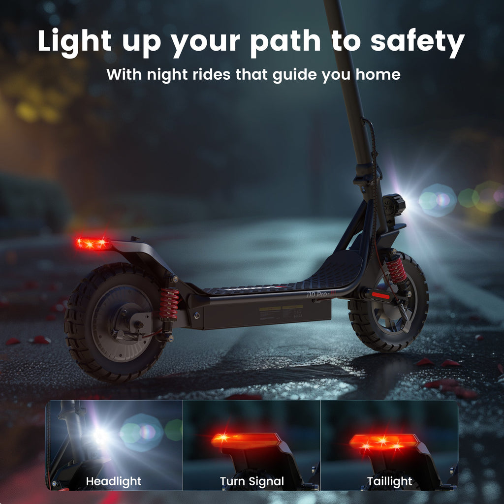 iScooter i10 Pro Commuter Electric Scooter — Black