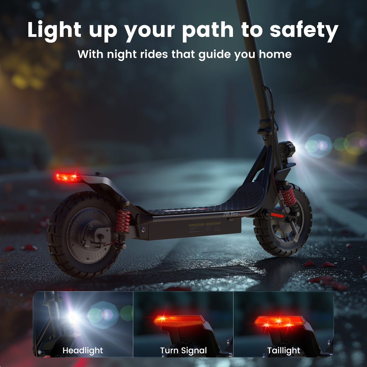 iScooter i10 Pro Commuter Electric Scooter — Black