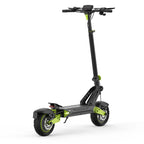 isinwheel D2 in green, rear three-quarter view from the right