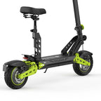 isinwheel D2 Plus with seat, low rear three-quarter view of deck and rear suspension