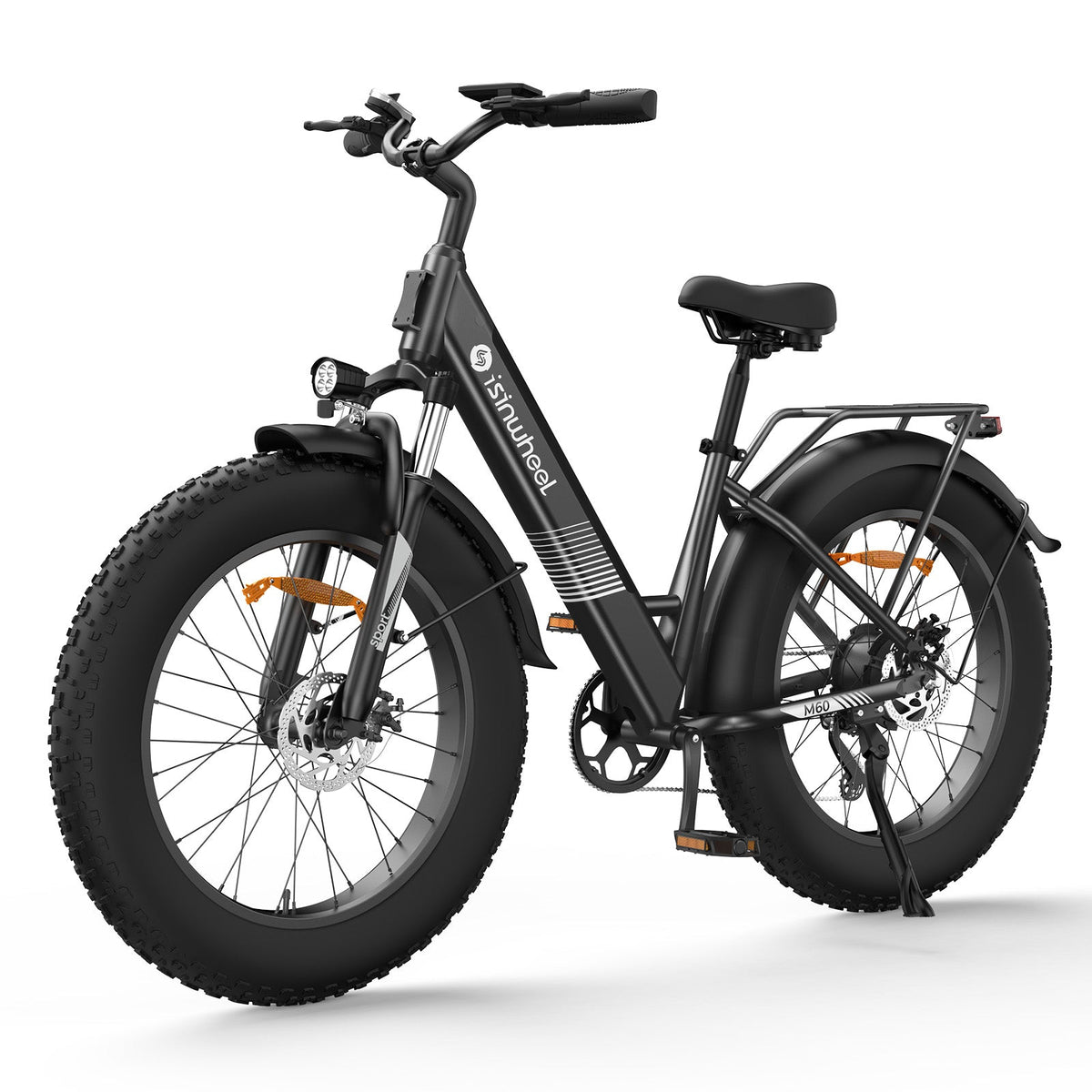 isinwheel M60 all-terrain e-bike in black