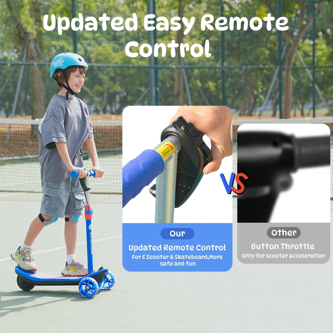 isinwheel MiniSpider 2-in-1 Kids' Electric Scooter — Lights, display and app
