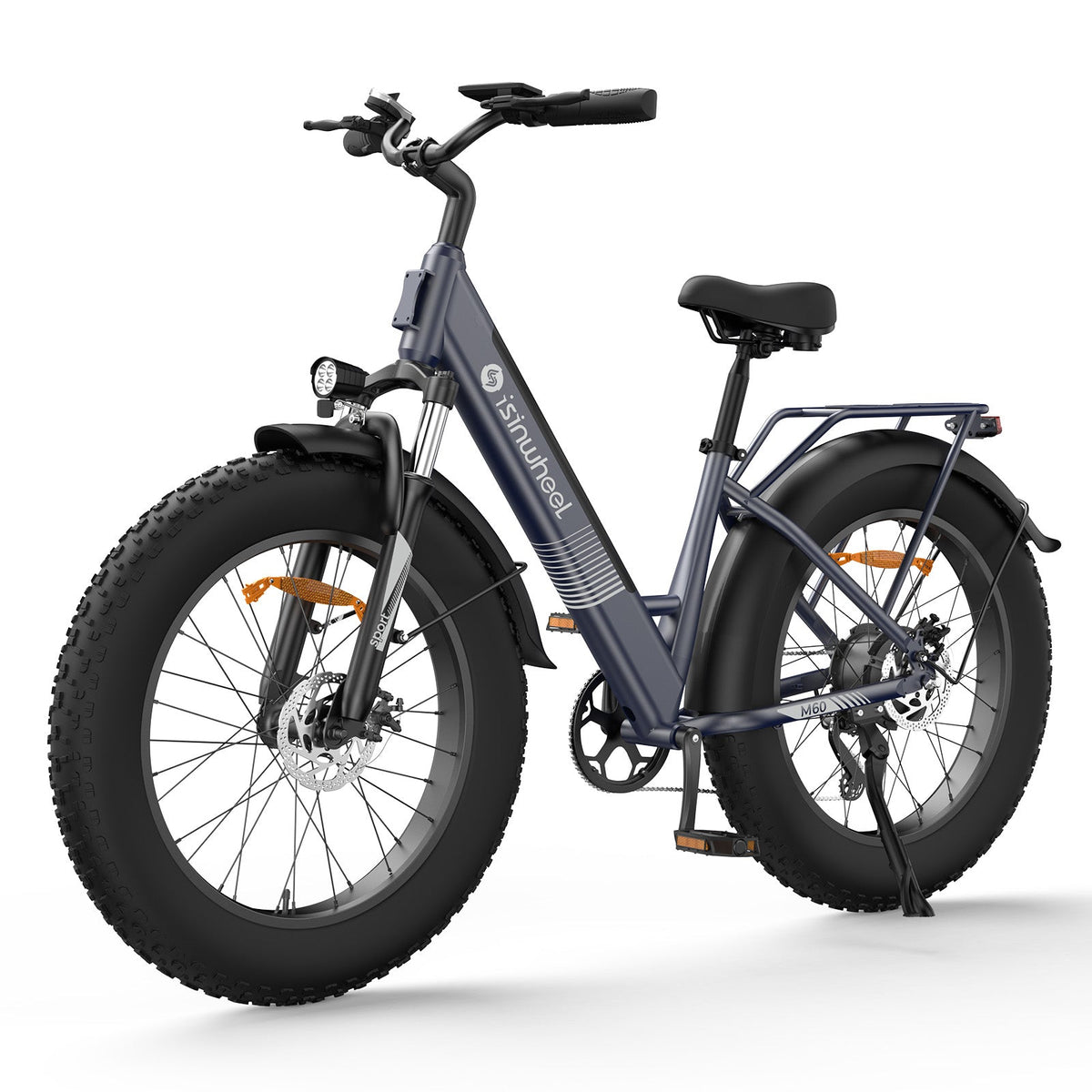 isinwheel M60 all-terrain e-bike in blue