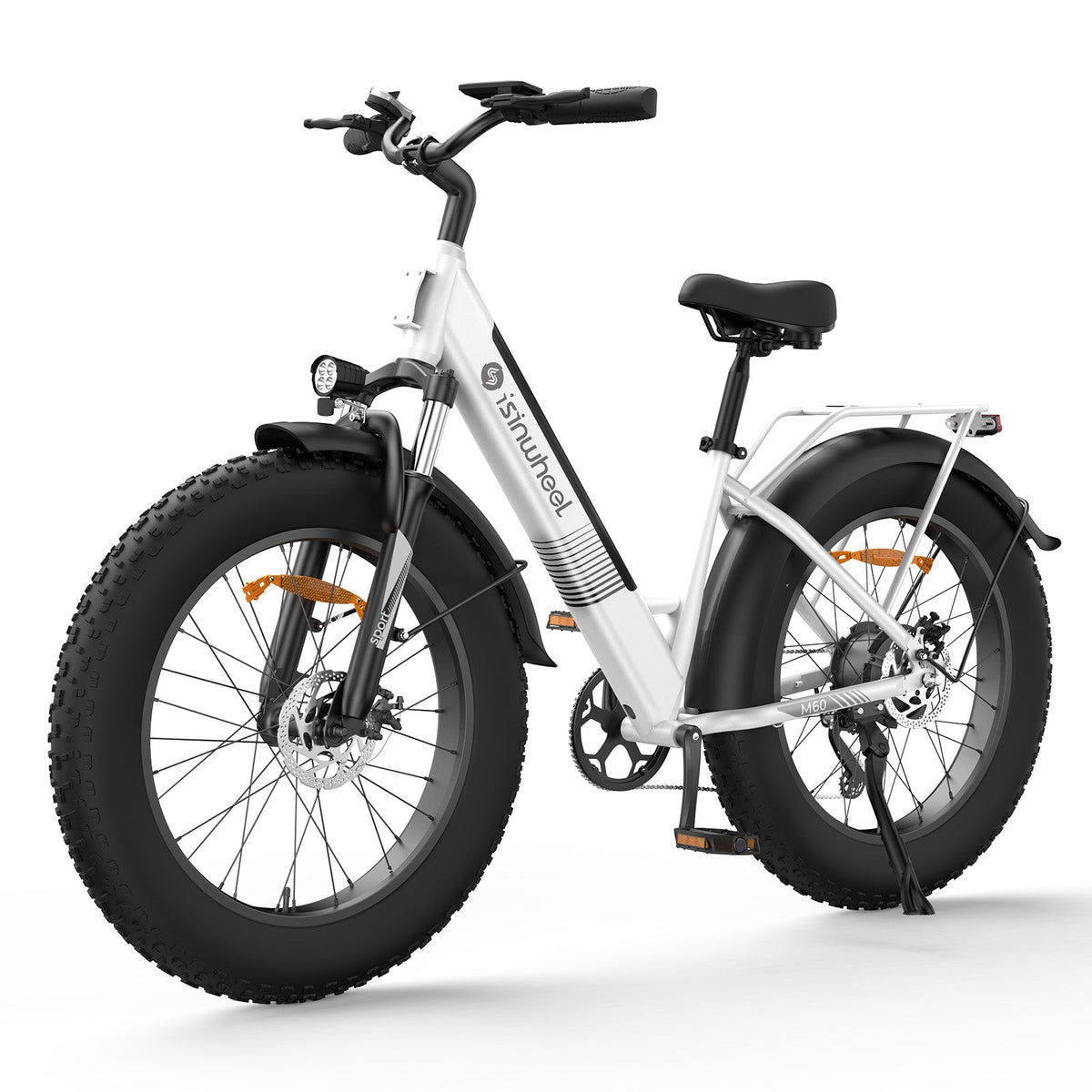 isinwheel M60 all-terrain e-bike in white