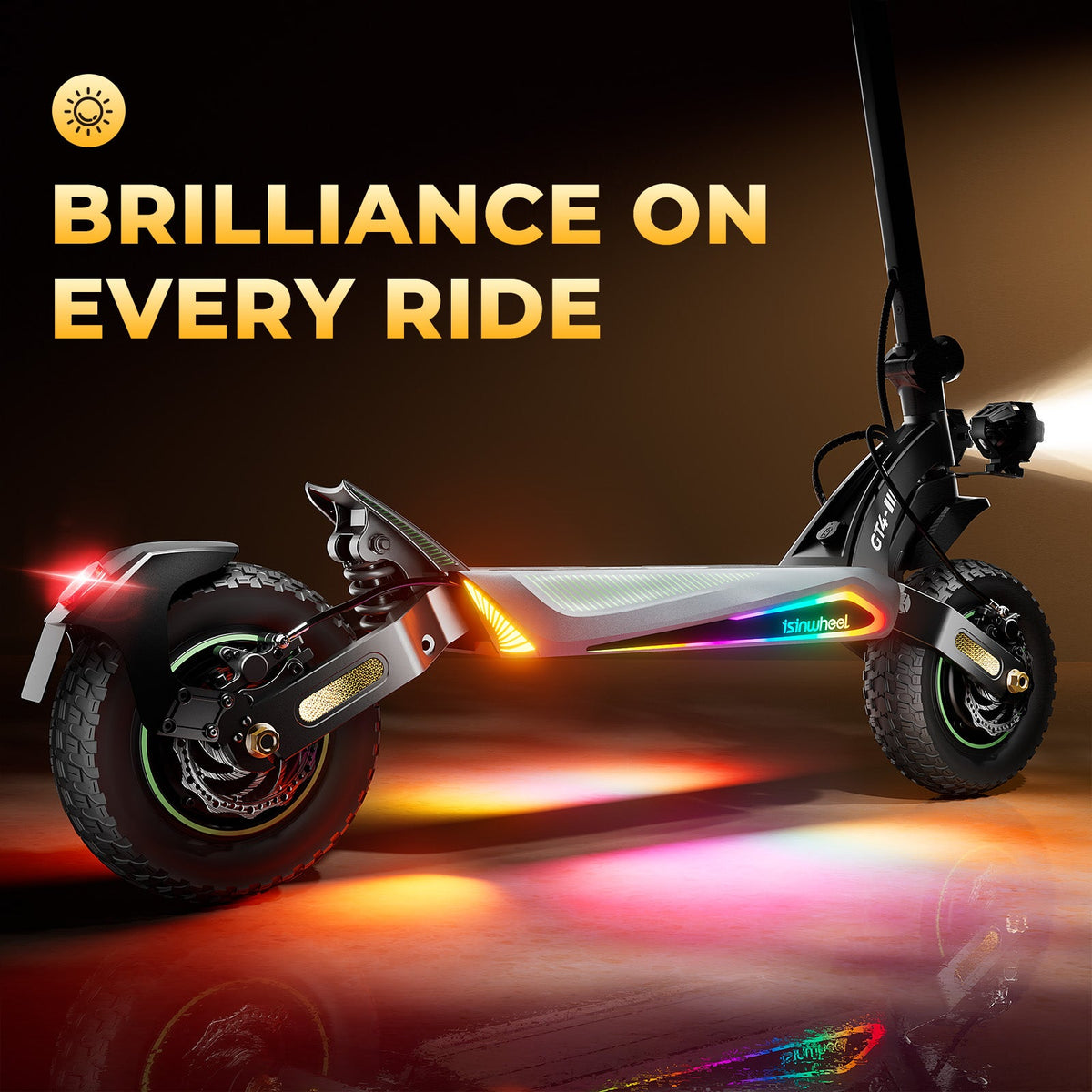 isinwheel GT4 Dual RGB ambient deck lighting
