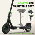 isinwheel S9 Pro with optional detachable seat fitted, 8.5-inch pneumatic tyres