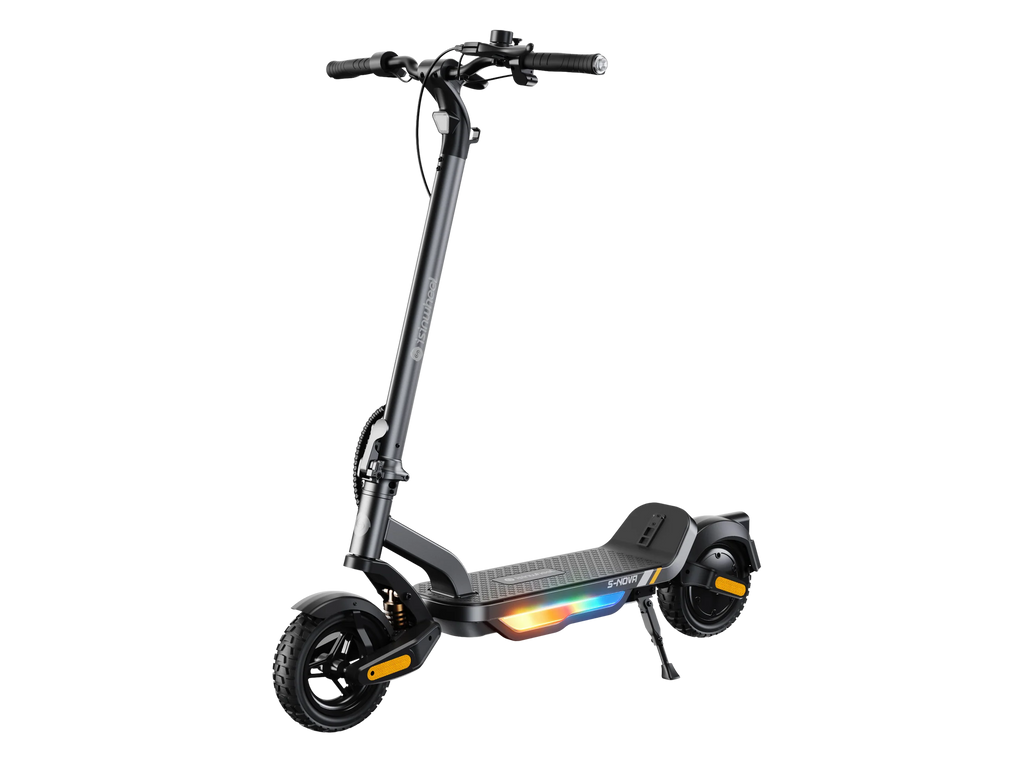 isinwheel S-Nova electric scooter in grey, front three-quarter view