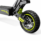 isinwheel D1 electric scooter, front wheel, suspension and disc brake
