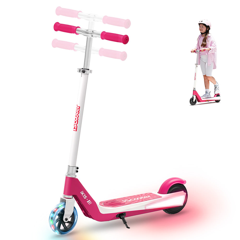 iScooter iK1S Kids' Electric Scooter — Berry Pink