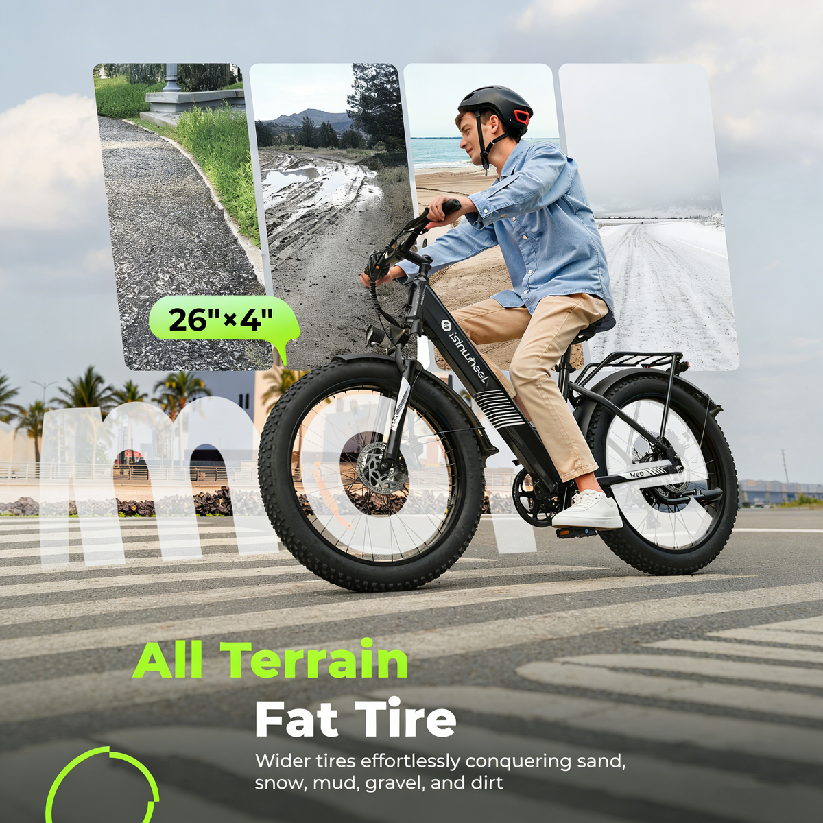 isinwheel M60 26 x 4 inch all-terrain fat tyres