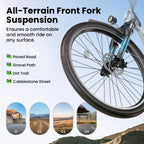 isinwheel U2 front suspension fork for road, gravel, dirt and cobblestone