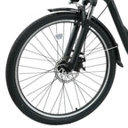 isinwheel U2 front wheel with disc brake, suspension fork and mudguard