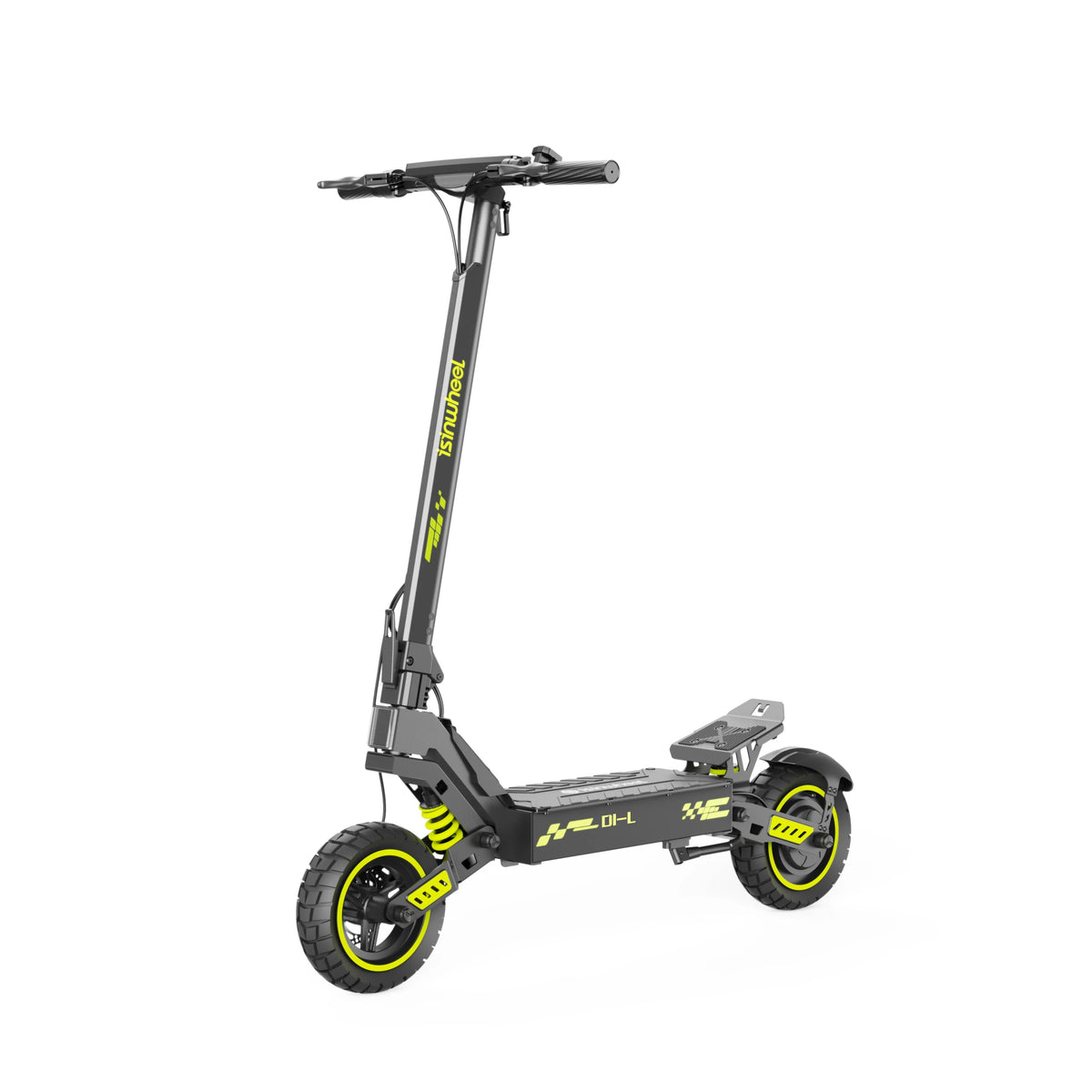 isinwheel D1-L off-road electric scooter, front three-quarter view