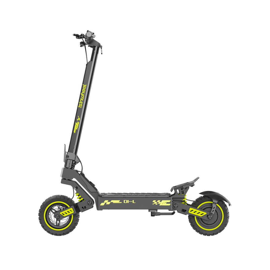 isinwheel D1-L electric scooter, side profile from the opposite side