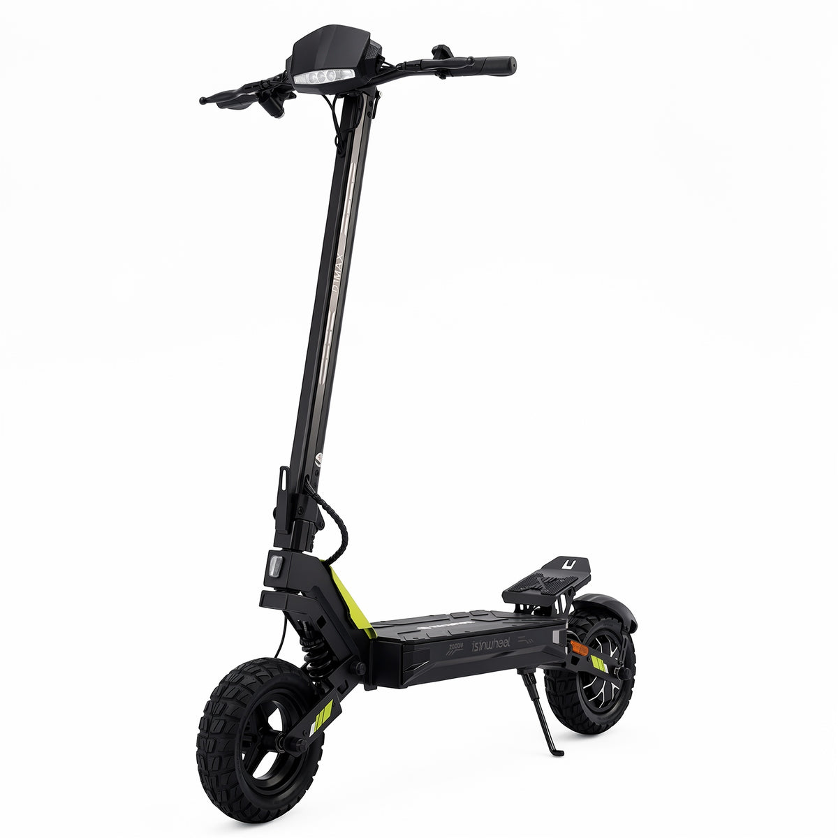 isinwheel D1 Max electric scooter, front view from the left