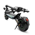 isinwheel GT4 Dual folded, rear view with kickstand and display
