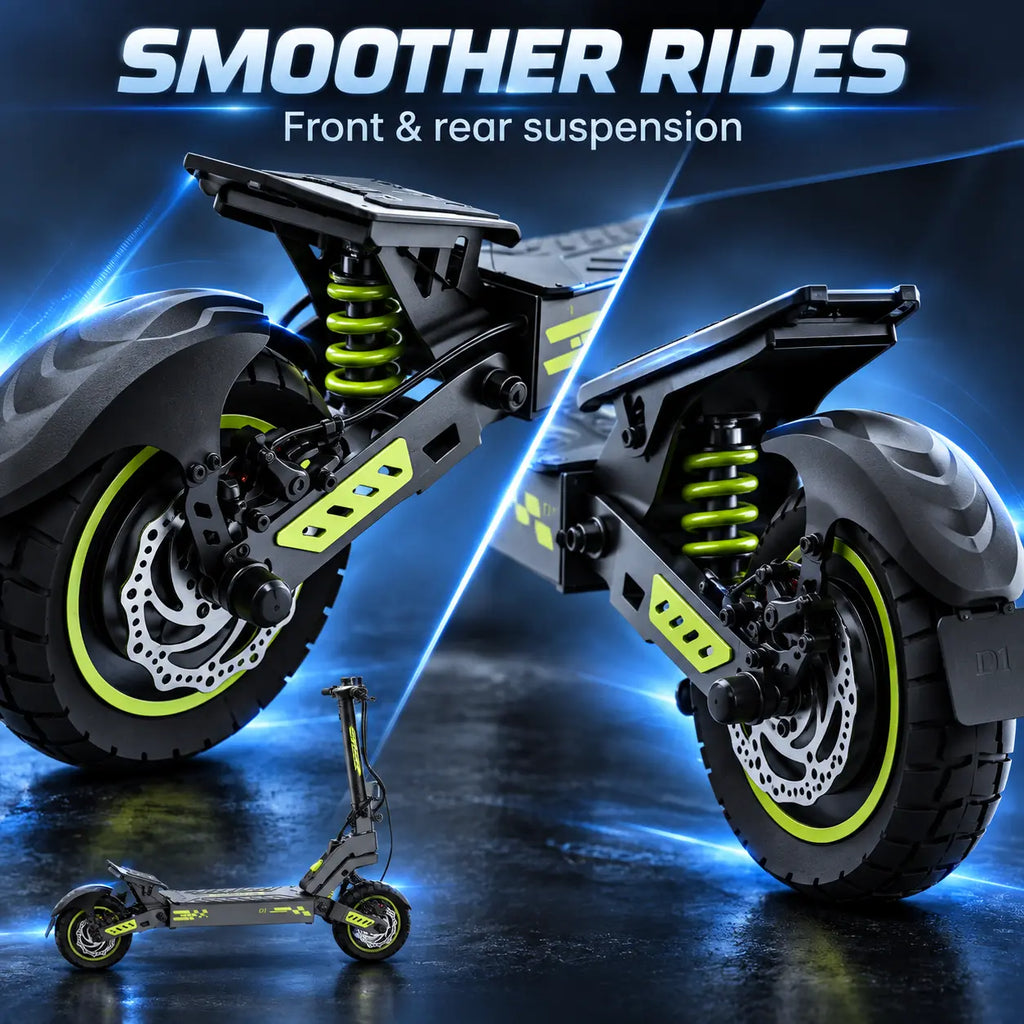 isinwheel D1 Plus front and rear suspension