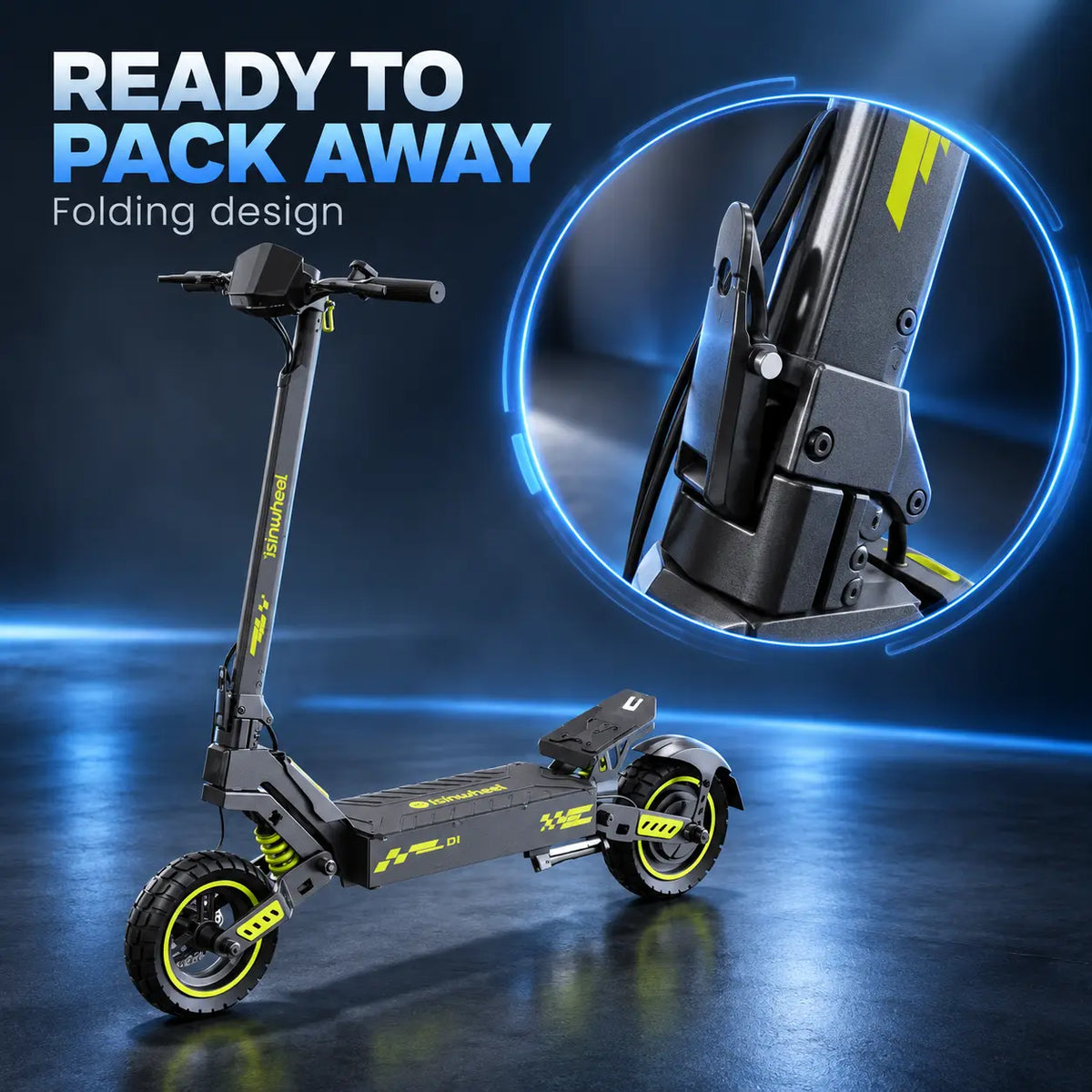 isinwheel D1 Plus folding design