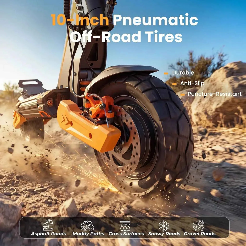 isinwheel GT1 Dual 10-inch pneumatic off-road tyre
