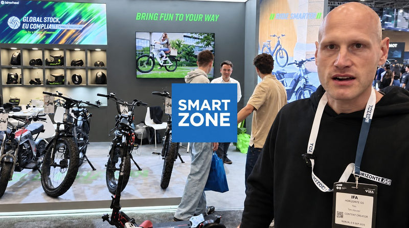 Image extraite d’une vidéo de smartzone.de tournée sur le stand isinwheel à l’IFA 2026