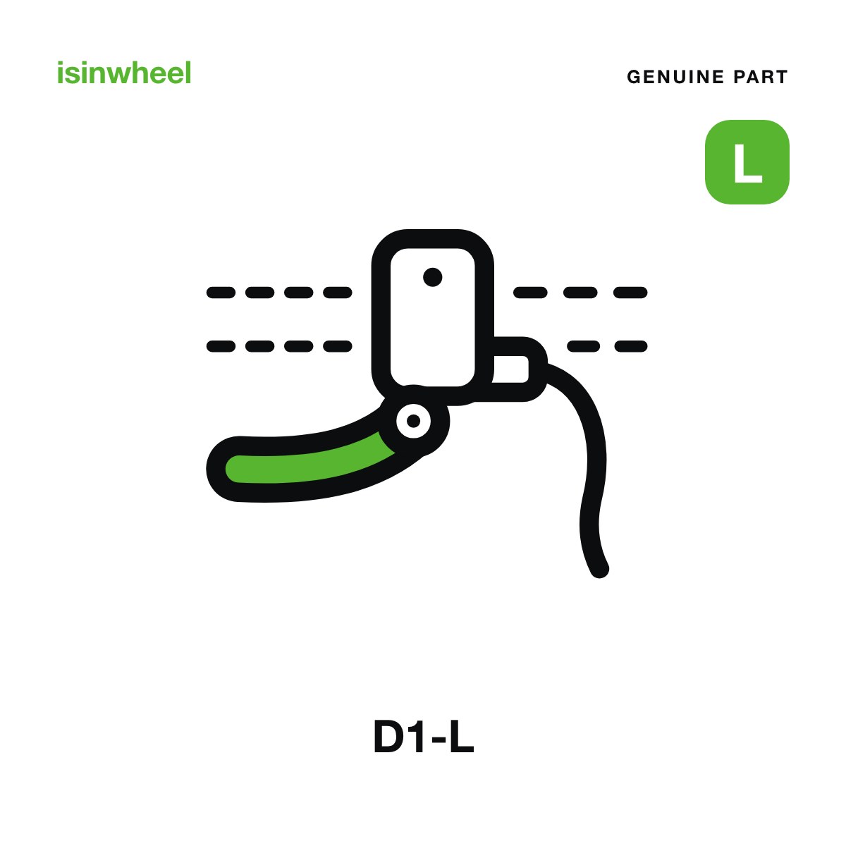 Genuine isinwheel Brake Lever, Left for the D1-L