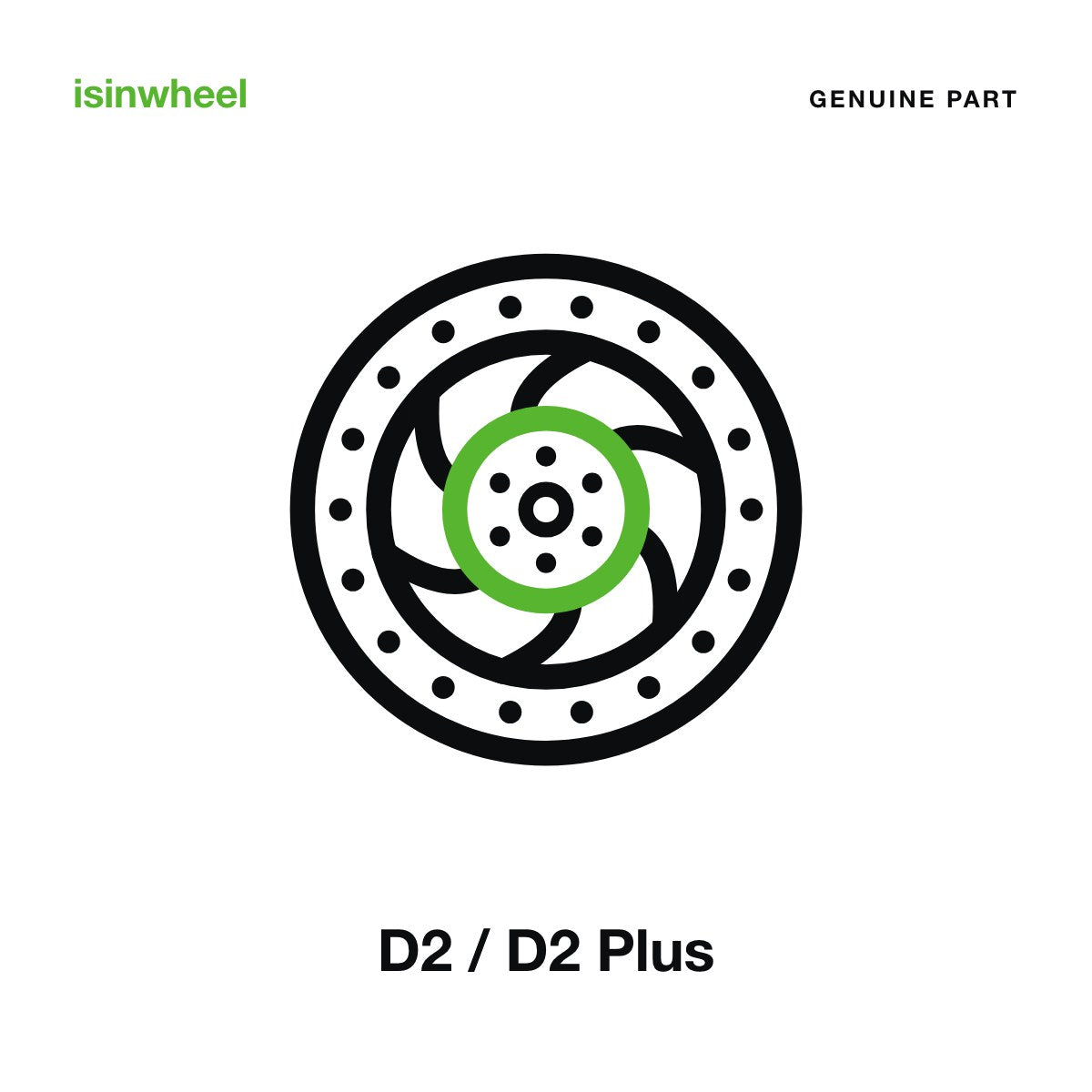 Genuine isinwheel Brake Disc for the D2 / D2 Plus