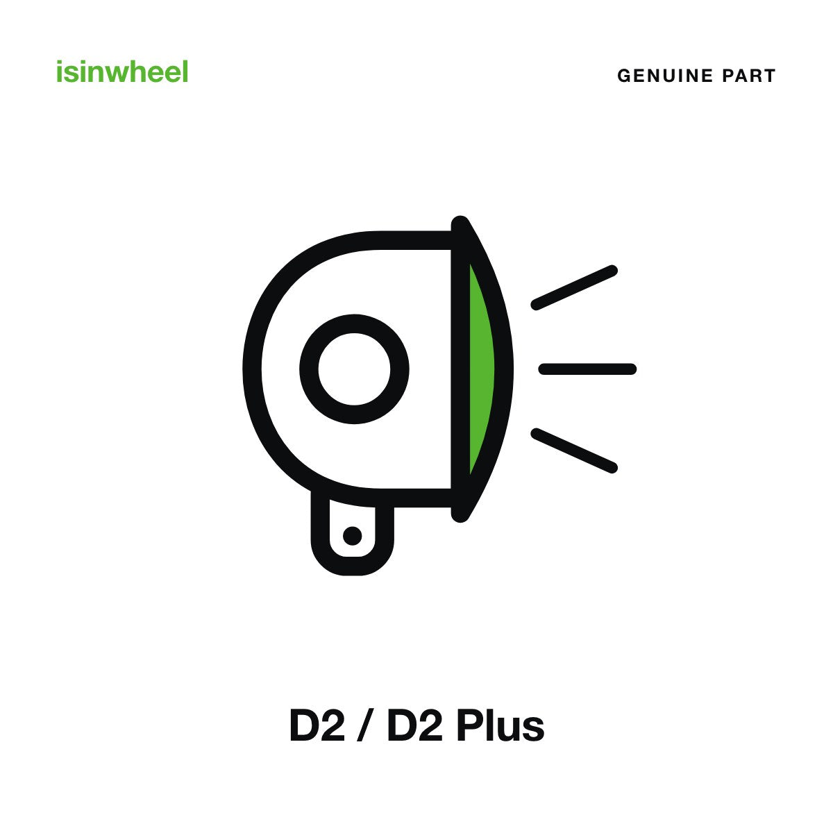 Genuine isinwheel Headlight for the D2 / D2 Plus