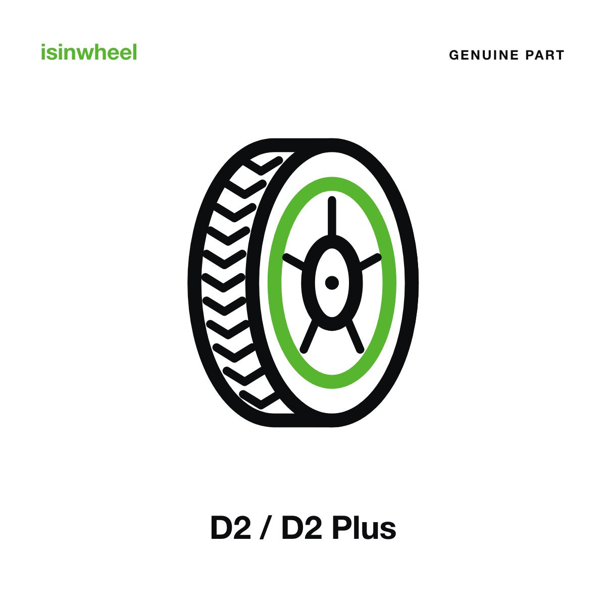 Genuine isinwheel Wheel, Non-Driven for the D2 / D2 Plus