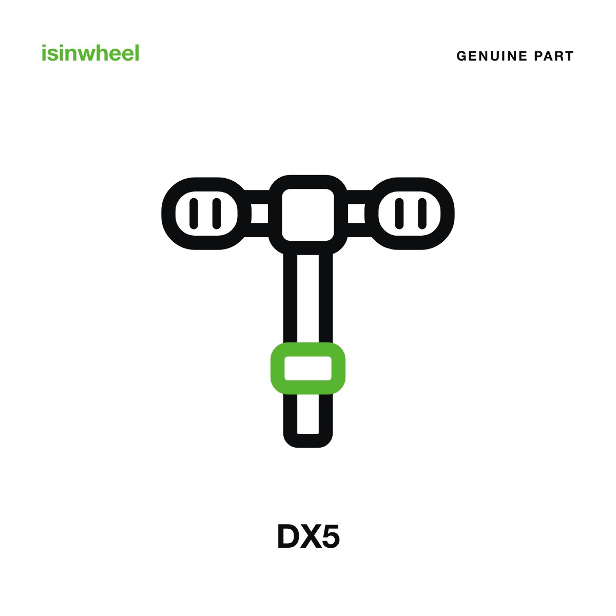Genuine isinwheel T-Bar Stem (Steering Pole) for the DX5