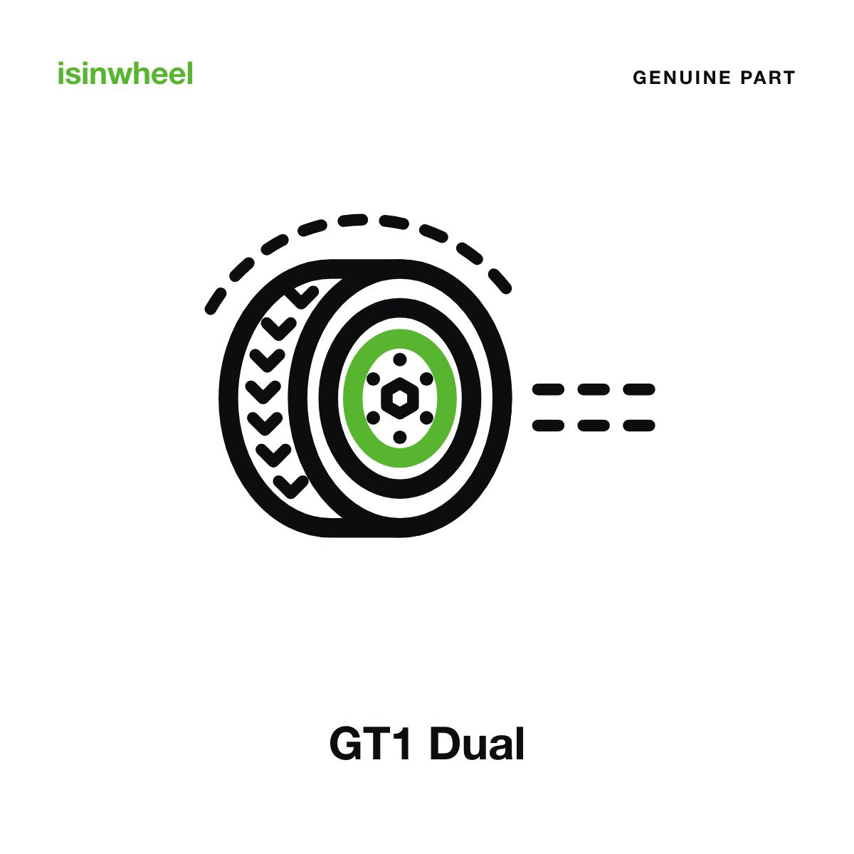Genuine isinwheel Rear Motor for the GT1 Dual