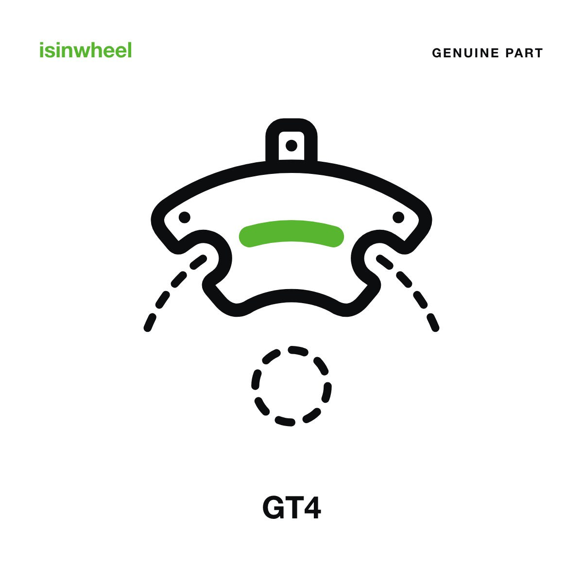 Genuine isinwheel Brake Caliper for the GT4