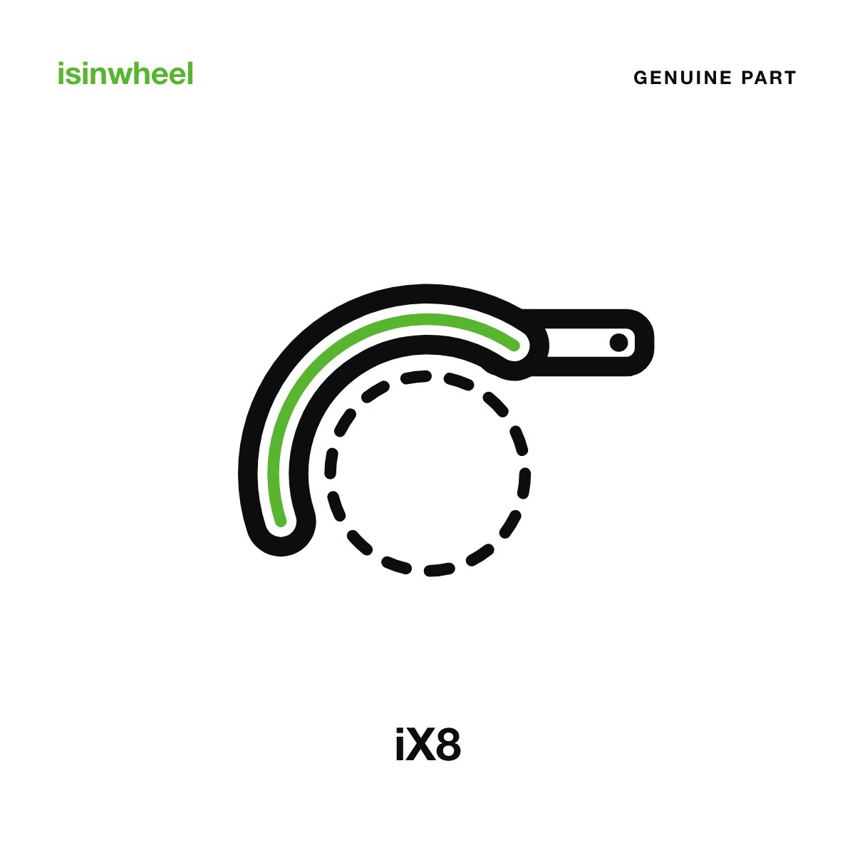 Genuine isinwheel Rear Mudguard for the iX8