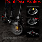 iScooter iX4 Off-Road Electric Scooter — Black