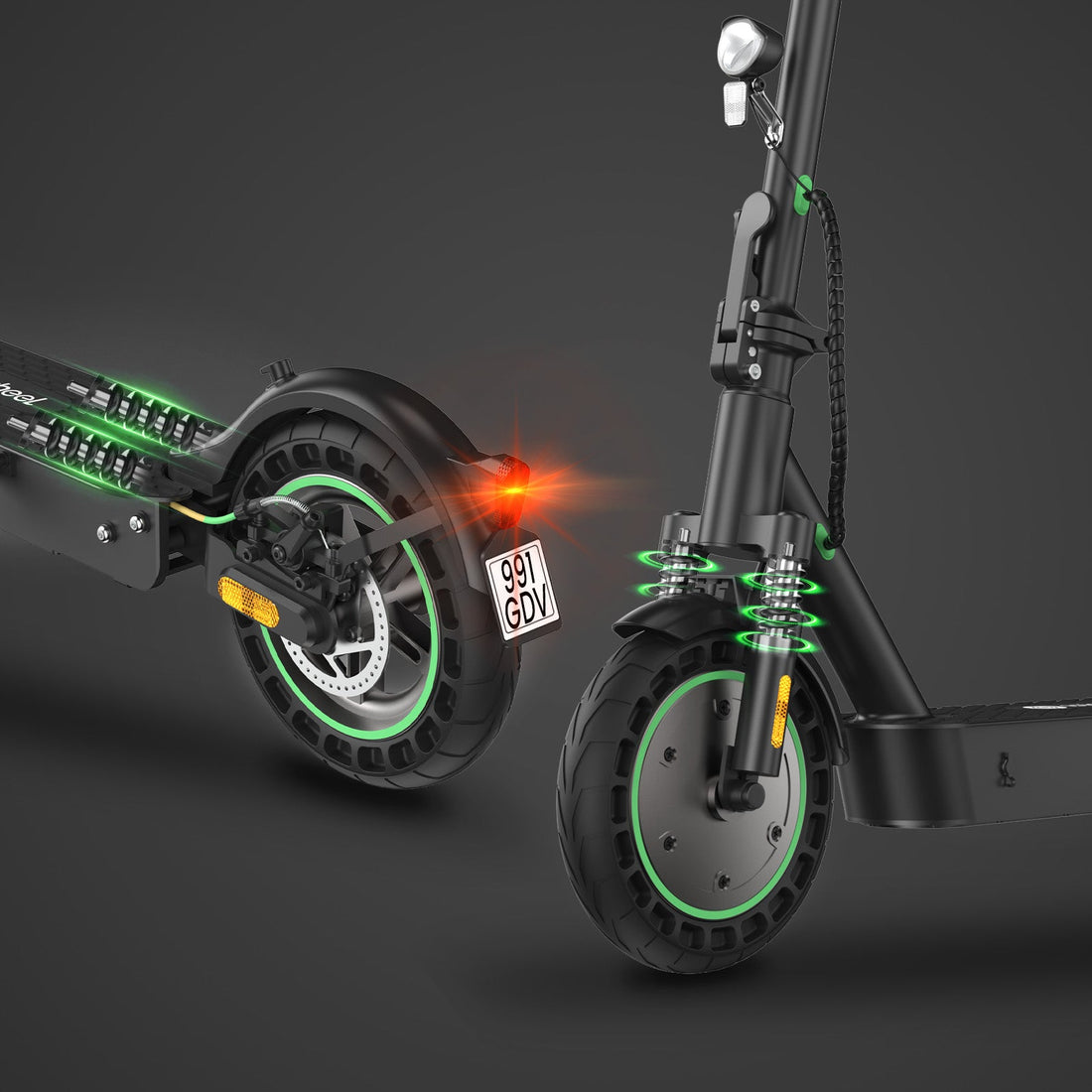 isinwheel S9MAX Electric Scooter (German version) — Battery, range and charging