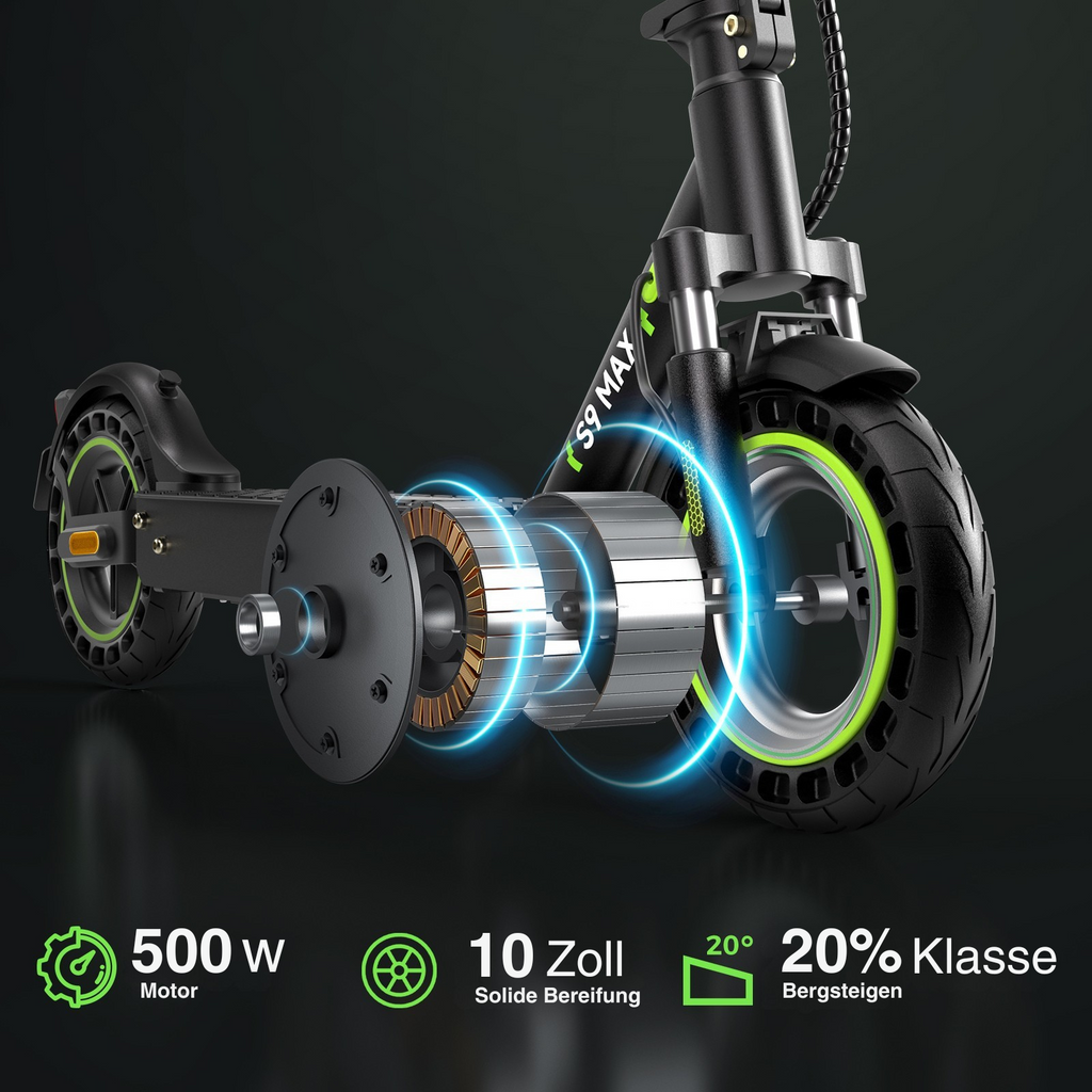 isinwheel S9MAX Electric Scooter (German version) — Black