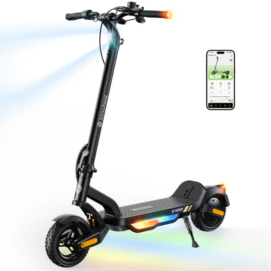isinwheel S-Nova electric scooter with the isinwheel app