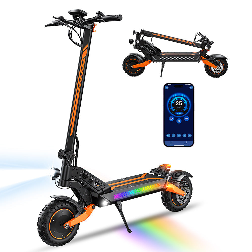 iScooter W12 Dual Motor All-Terrain Electric Scooter — Black